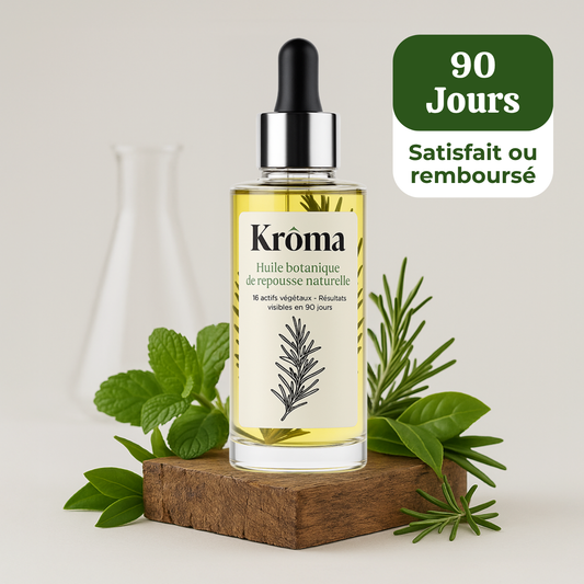 Huile de croissance naturelle pour cheveux
